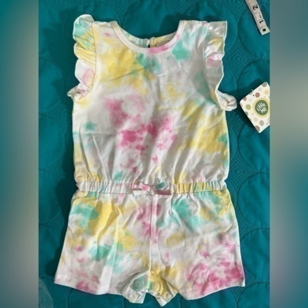 Little Me tie-dyed romper 24M